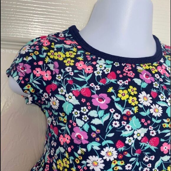 CARTER’S 12M Flower Print Knit Dress - Picture 2 of 4